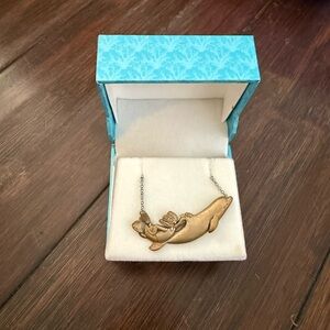 Silver Dolphin Pendant Necklace